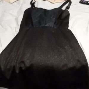Black corset dress